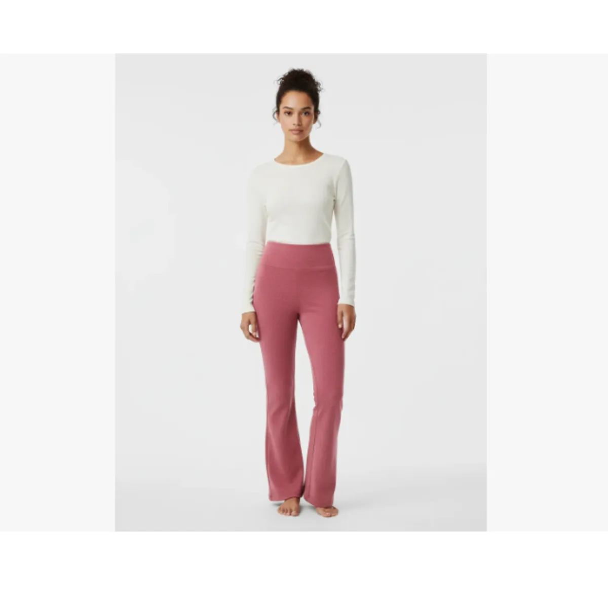 AGW - Pack 3 Pantalón Mujer Polar Pata Elefante