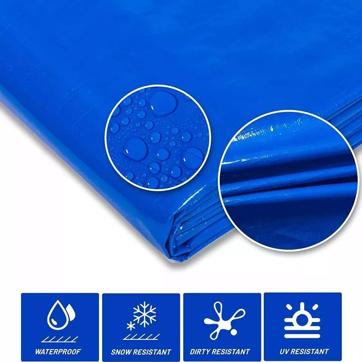 GENERICO - Carpa Lona Cobertor Multiusos Impermeable 6 X 8 Metros