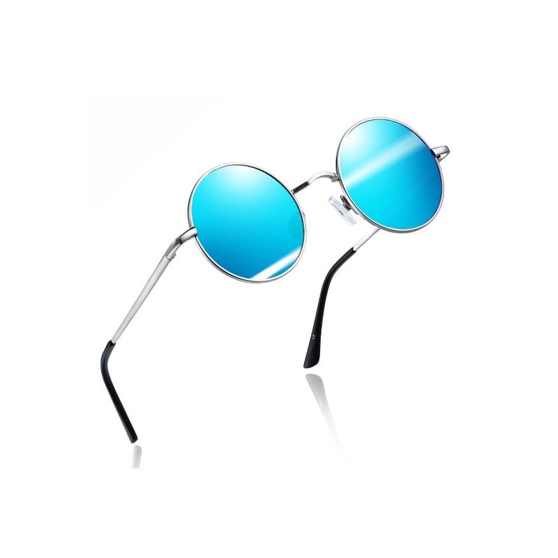 GENERICO - Lentes De Sol Hombre Mujer Moda Uv Polarizados Vintages Azul