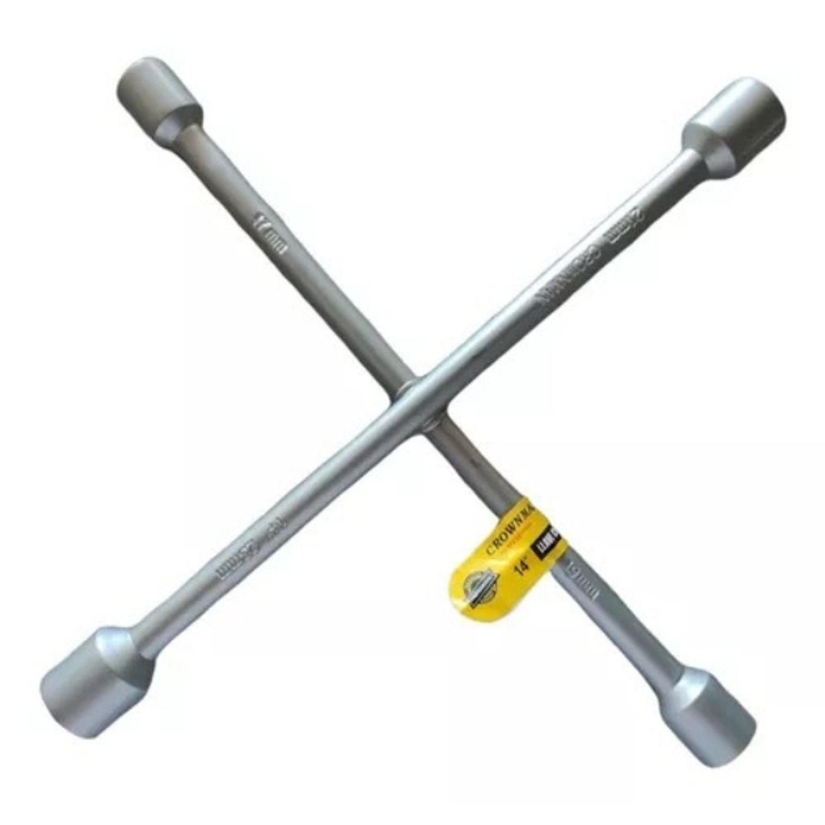 GENERICO - Llave Cruz 14 pulgadas 17mm-19mm-21mm-23mm