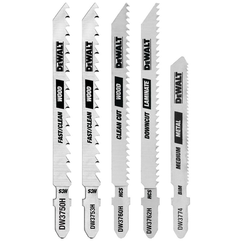DEWALT - 5 Hojas Sierra Caladora Madera Universal Dw3795h