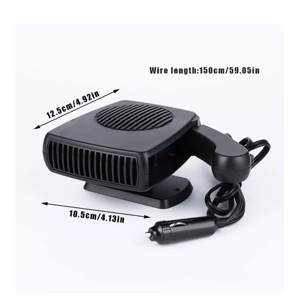 GENERICO - Calefactor Auto 12v 200w Calefaccion Desempañante Pro