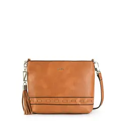 ZIOL - Cartera bandolera mediana kristal camel