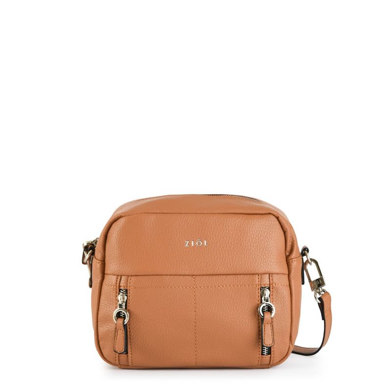 ZIOL - Cartera bandolera mediana willow camel