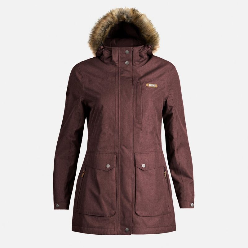 LIPPI - Chaqueta Mujer Roble B-Dry Hoody Jacket Melange Vino Lippi