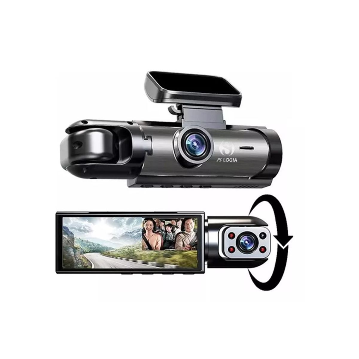 GENERICO - Camara Seguridad Auto 1080p Hd Vision Nocturna, 3.16 Inch