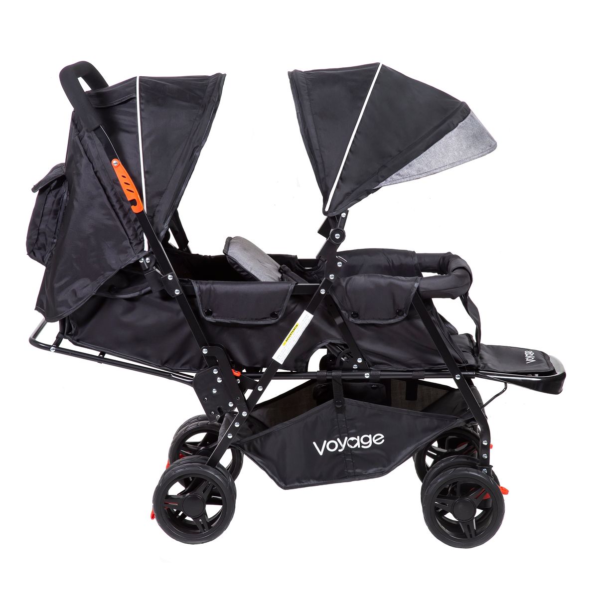 VOYAGE - Coche Duo Hermano Mayor y Menor Twinity Black