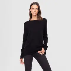 BUBBA - Women Sweater Solid Black Black