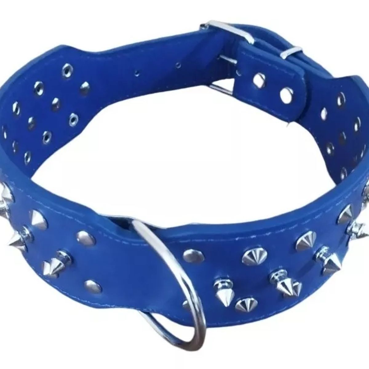 DEFENSOR FOREVER - Collar Con Púas Para Perros Razas Grandes - Talla XL Azul