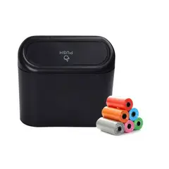 GENERICO - Basurero Para Auto Portatil Universal 1 Litro