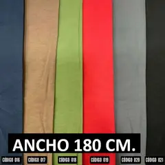 GENERICO - TELA TURCA HİDROREPELENTE ANCHO 180 CM. ROJO