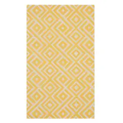 IDETEX - Alfombra Egipcia de Algodón reciclado 160x230 cm Mod Kali Amarillo