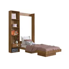 HOGA - Cama Plegable Vertical 1 Plaza Vancouver Nogal