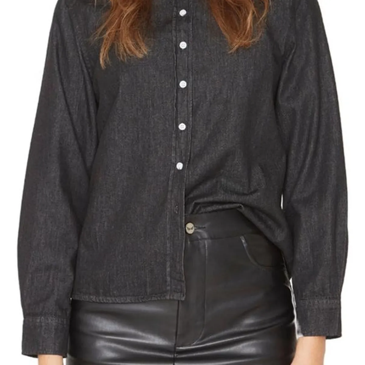 JACINTA TIENDA - Camisa Denim II negra Jacinta Tienda