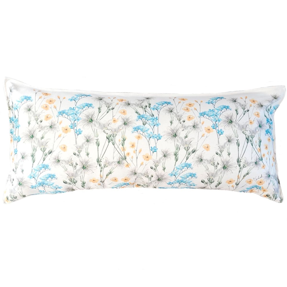 MARGARITA SCHEEL BY CASA ALVARINHO - FUNDA COJÍN MARISA NO ME OLVIDES SOBRE BLANCO XL