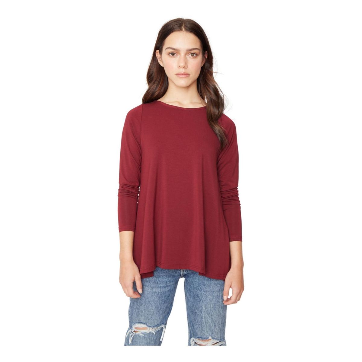 JACINTA TIENDA - Polera Bianca campana III burdeo Jacinta Tienda