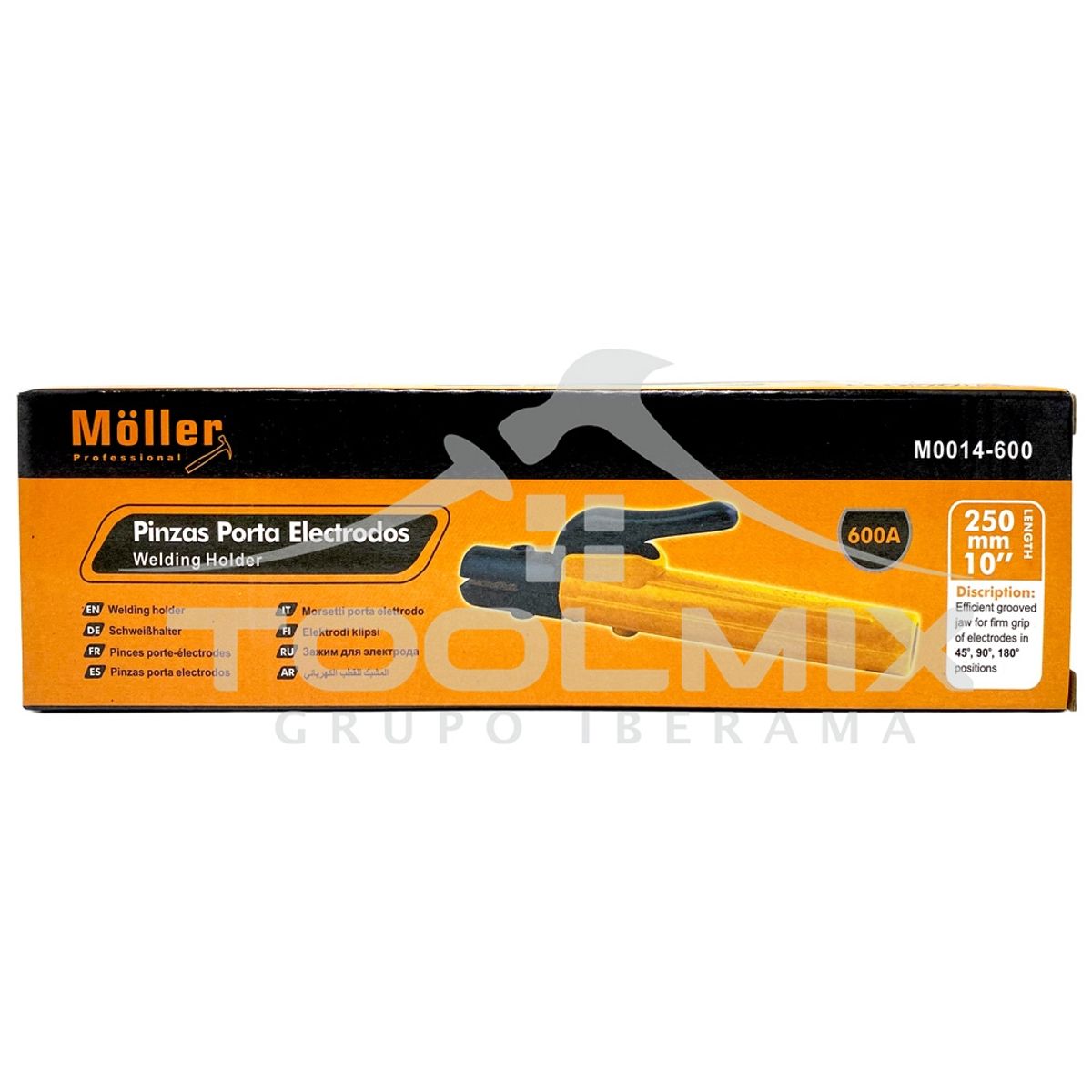 GENERICO - Pinza Porta Electrodo 600 Amp Moller Para Soldadora