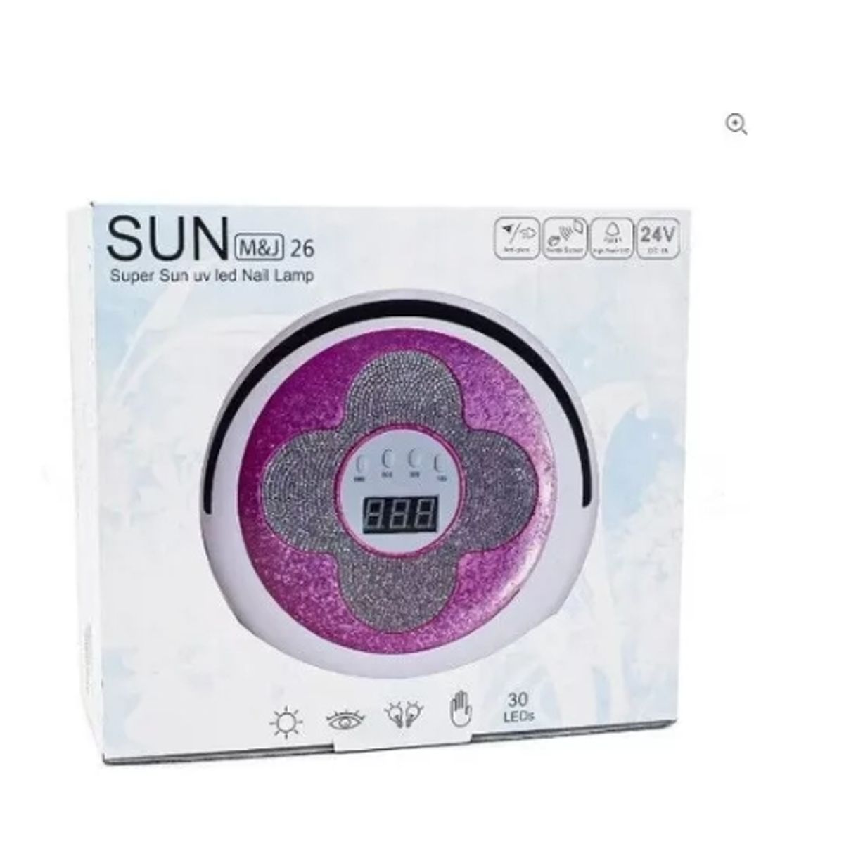 GENERICO - Secador Uña Uv  Led Lampara Manicure Con Brillo 248w Rosa