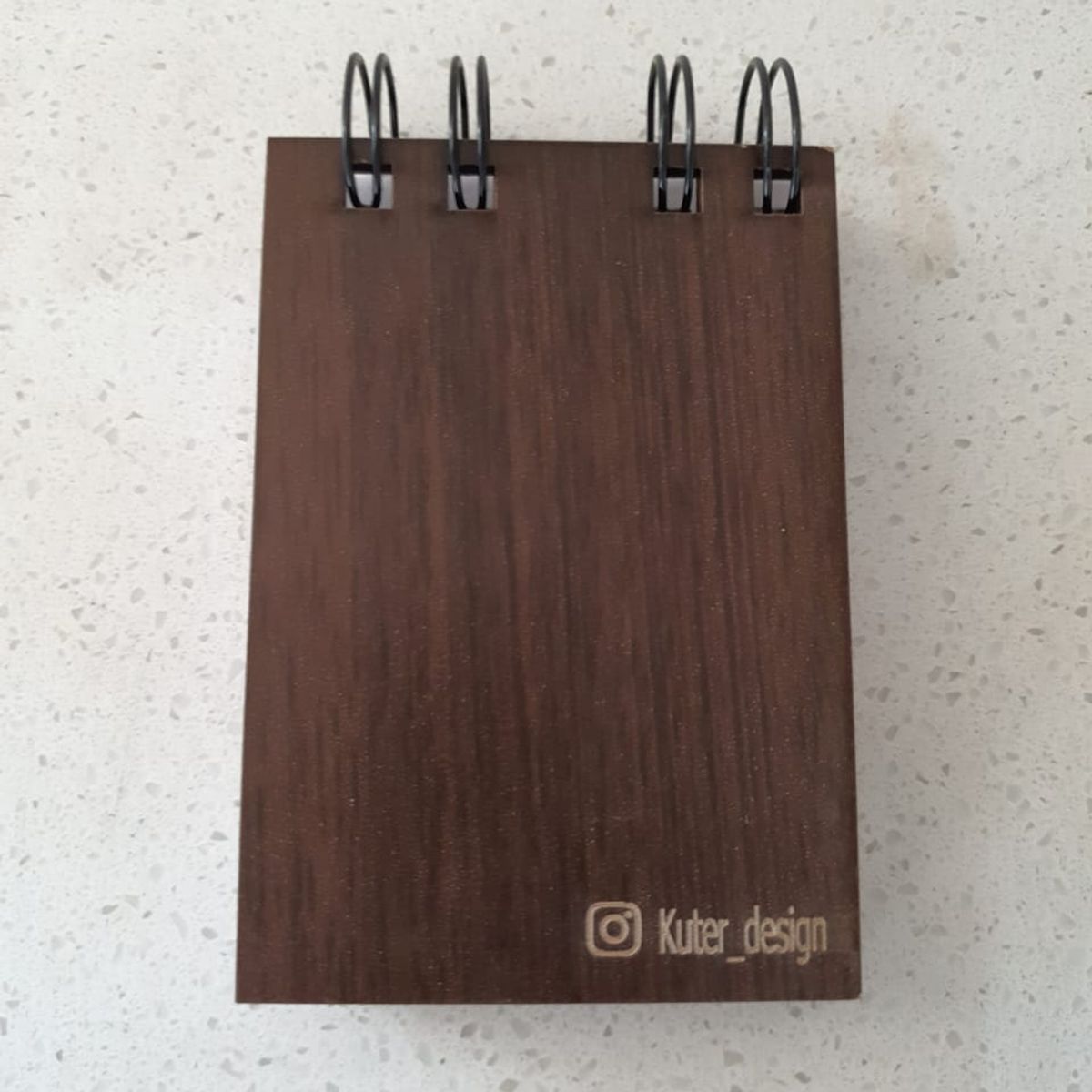 GENERICO - Croquera chica Árbol de la Vida con tapa de madera café