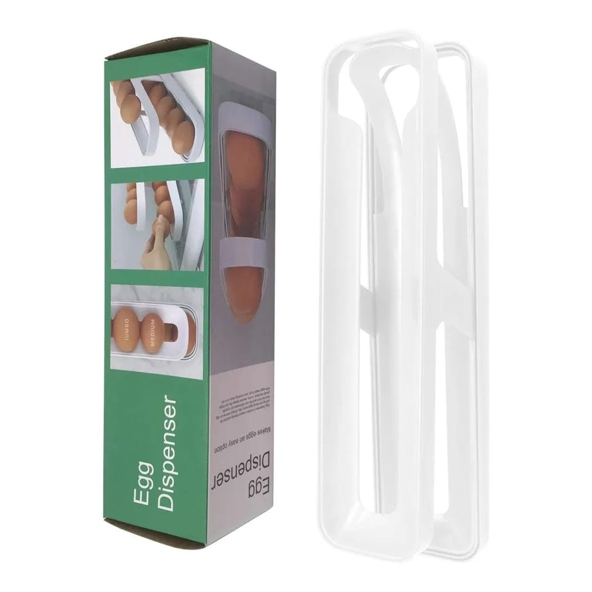 GENERICO - Organizador Dispensador Huevos Automatico Huevera