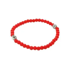 GENERICO - Pulsera Ágata Facetada Roja