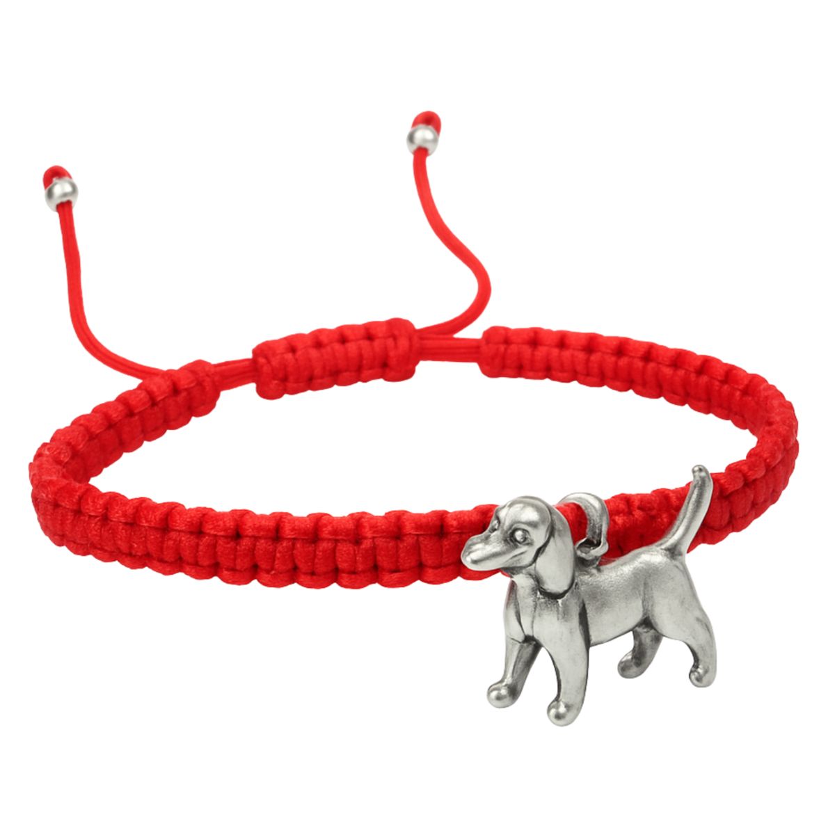 GENERICO - Pulsera Hilo Rojo con Dije de Perrito