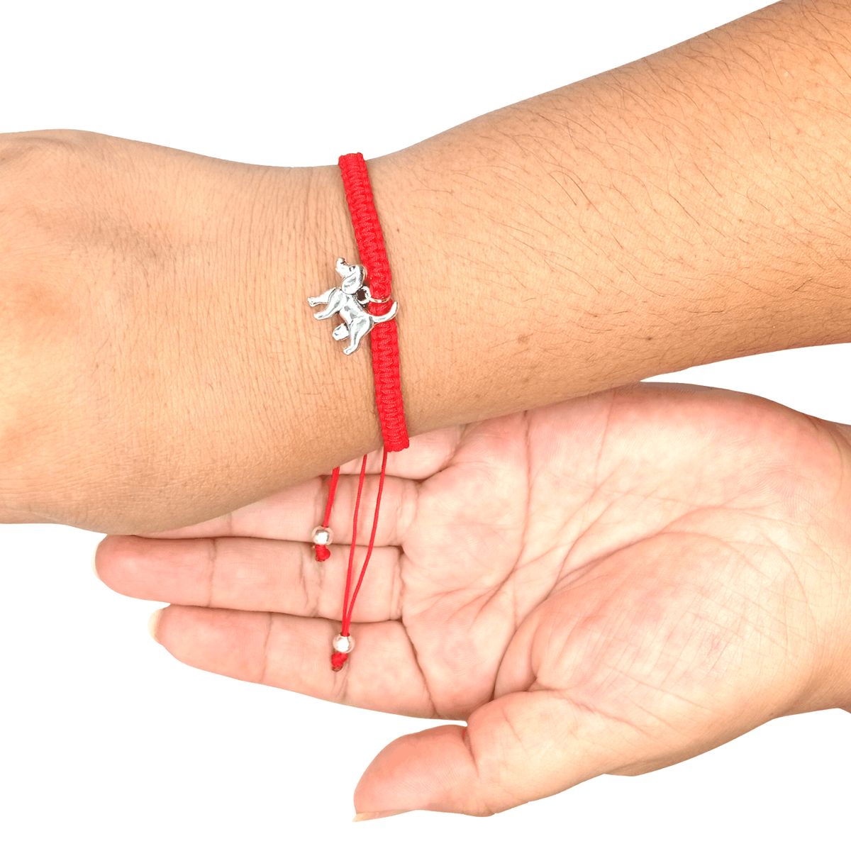GENERICO - Pulsera Hilo Rojo con Dije de Perrito
