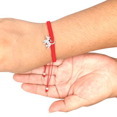 Imagen 2 del producto Pulsera Hilo Rojo con Dije de Perrito