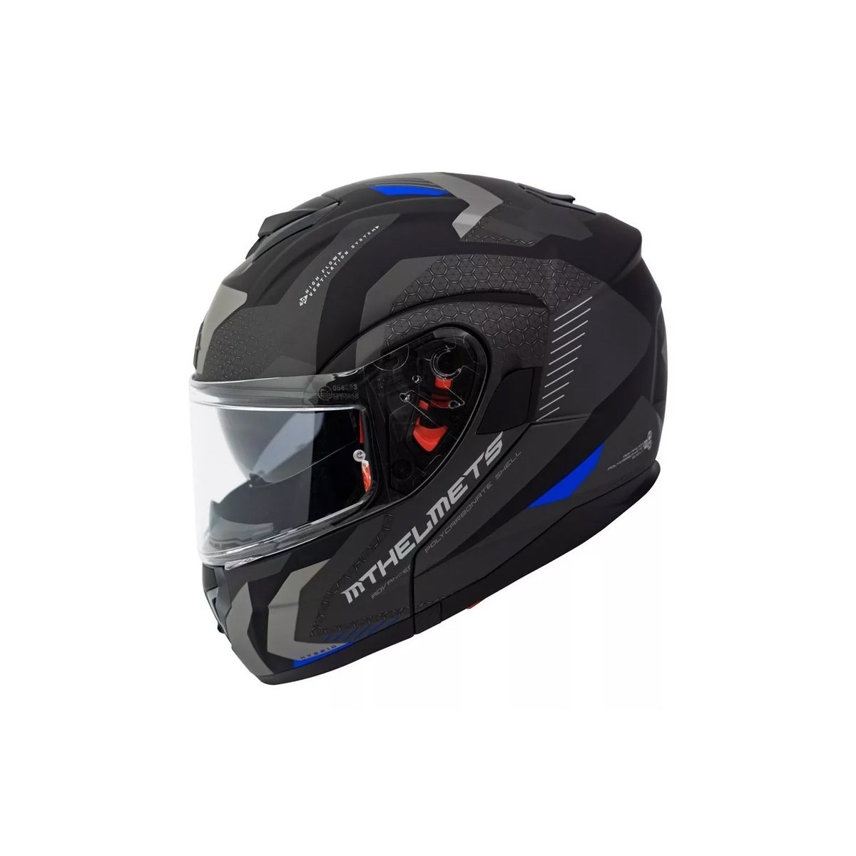 GENERICO - Casco De Moto  Atom Sv Híbrido Azul Mate + Fogoff