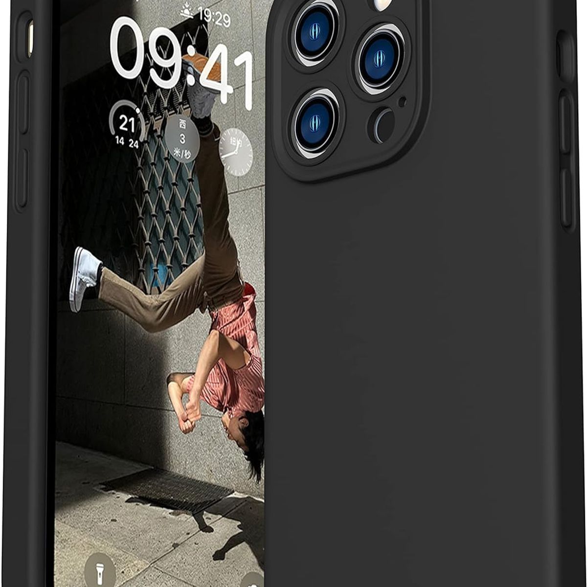 GENERICO - iPhone 14 Pro Max Negro Carcasa Premium y Vidrio Completo