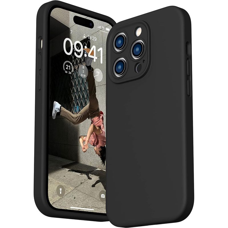 GENERICO - iPhone 14 Pro Max Negro Carcasa Premium y Vidrio Completo