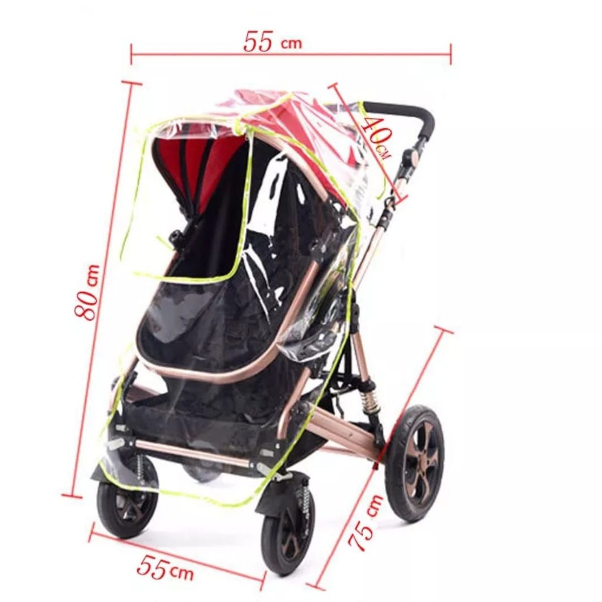 GENERICO - Cobertor coche impermeable transparente con apertura