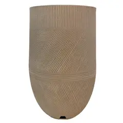 FLORIDIS - MACETERO BEIGE ARGOS 71CM ALTO CON PLATO