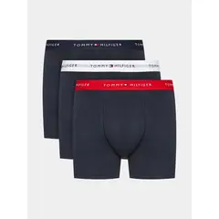 TOMMY HILFIGER - PACK DE 3 BÓXERS ESSENTIAL SOLID AZUL
