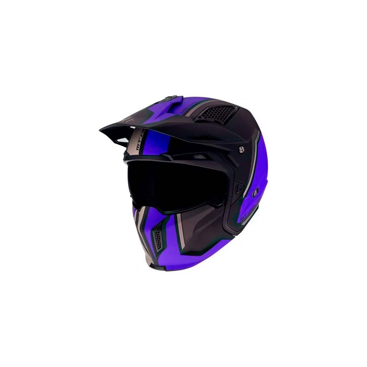 GENERICO - Casco De Moto Mt Helmets Streetfighter Sv Twin C7 Azul Mate