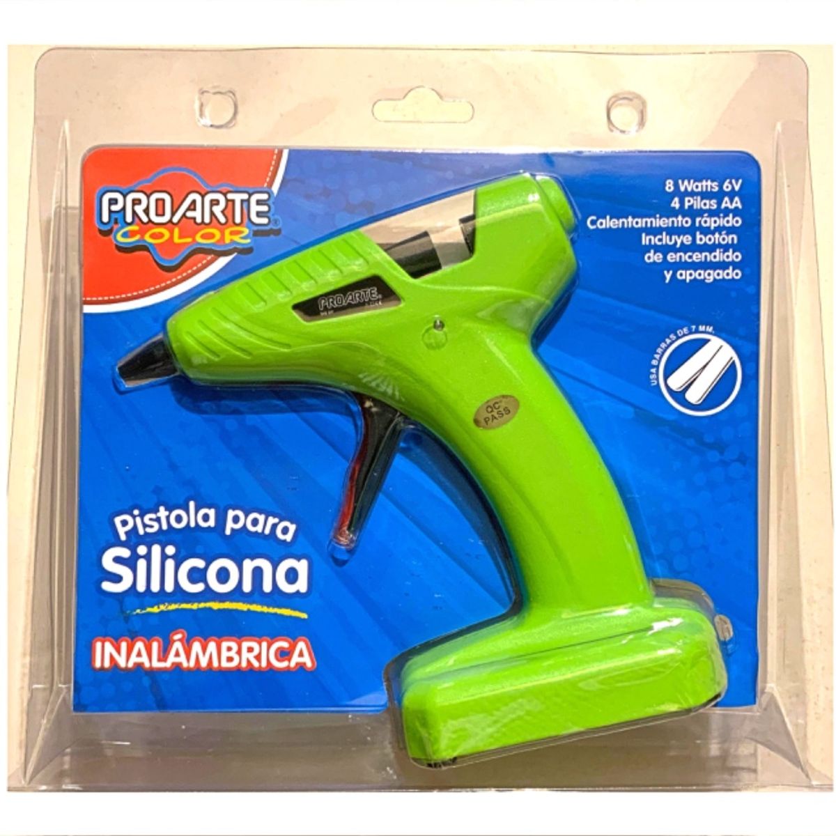 PROARTE - Pistola Silicona Inalámbrica Manualidades 7mm-incl Baterias