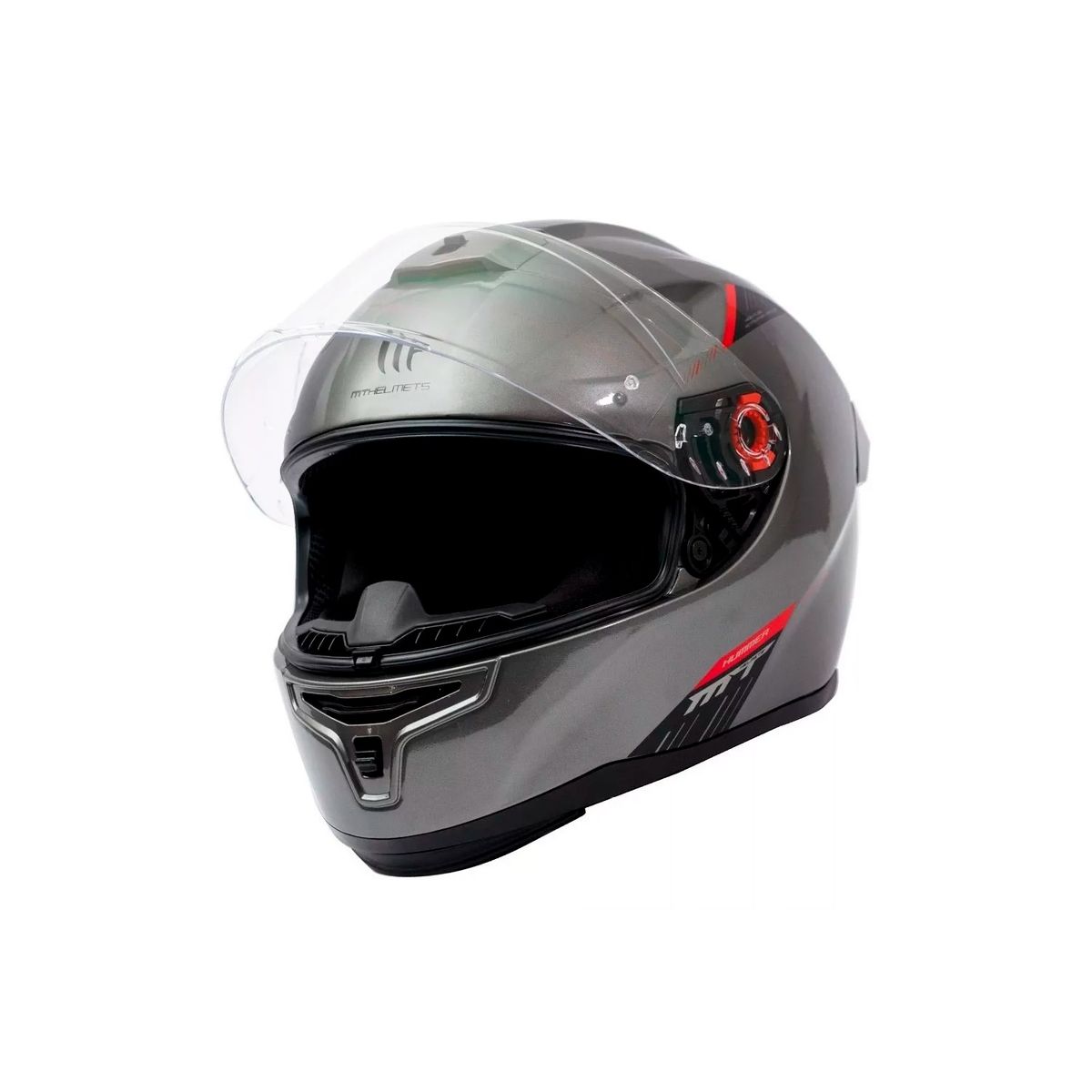 GENERICO - Casco De Moto Mt Helmets Targo Pro Sound A5 Rojo Brillo