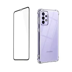 XUNDD - Carcasa para Samsung A72 Transparente Reforzada + Lamina Ceramica