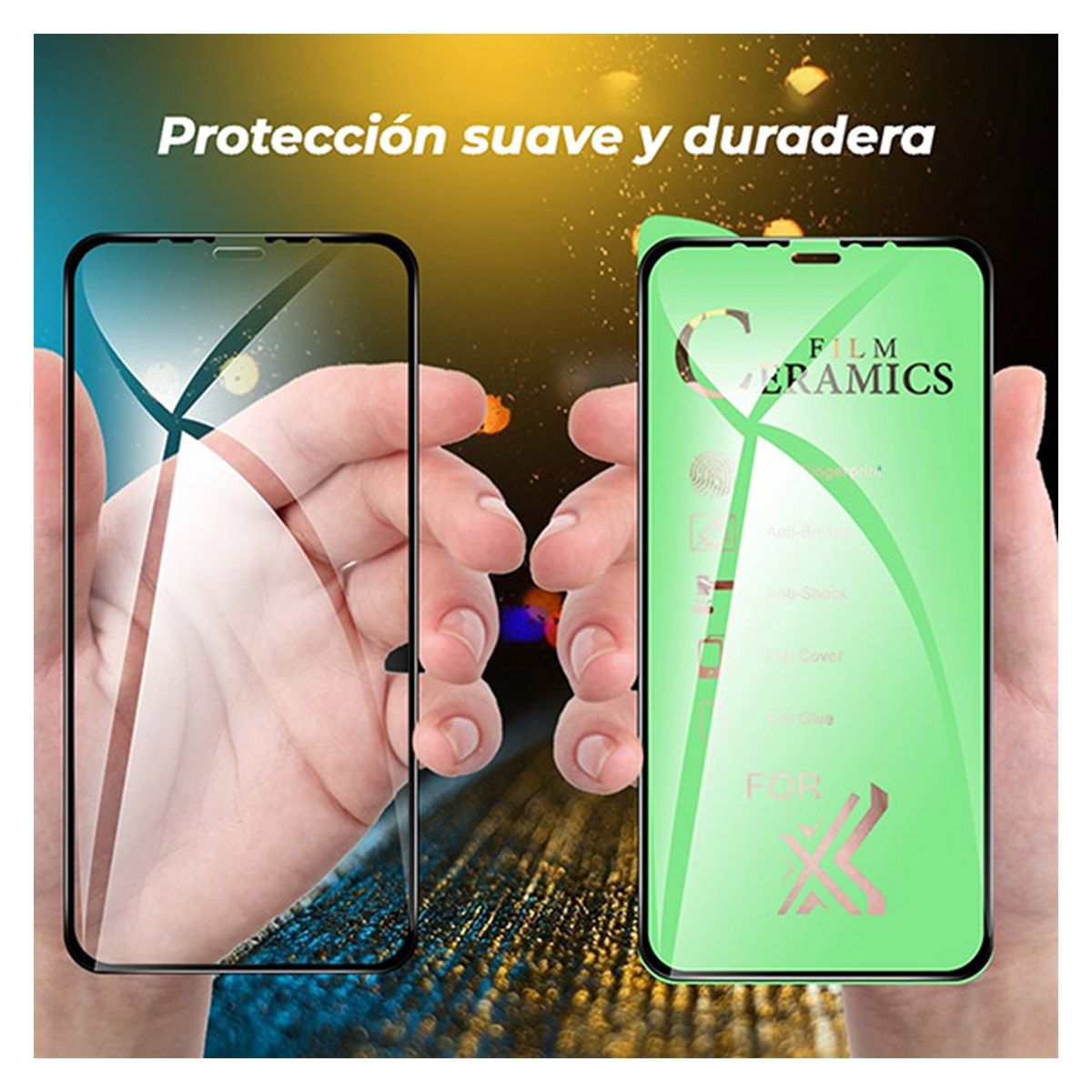 GENERICO - Carcasa para Samsung S22 Plus Transparente + Lamina Ceramica