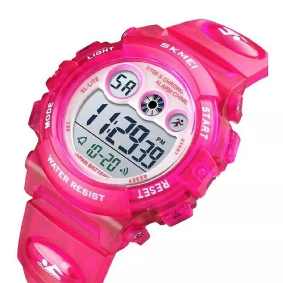 GENERICO - Reloj Skmei 1451 Niños Deportivo Digital Sumergible Rosa