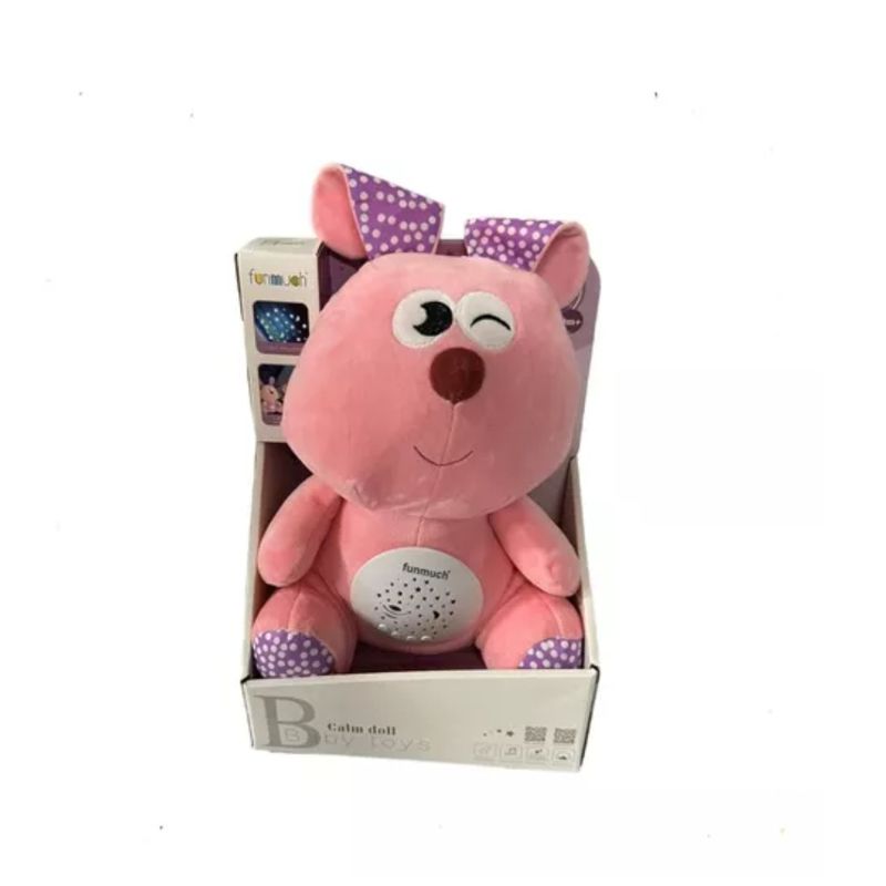 GENERICO - Peluche Musical Para Bebe Proyector Luz Nocturna Ruido Rosa