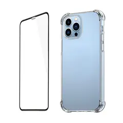 GENERICO - Carcasa para iPhone 13 Pro Max Transparente + Lamina Ceramica
