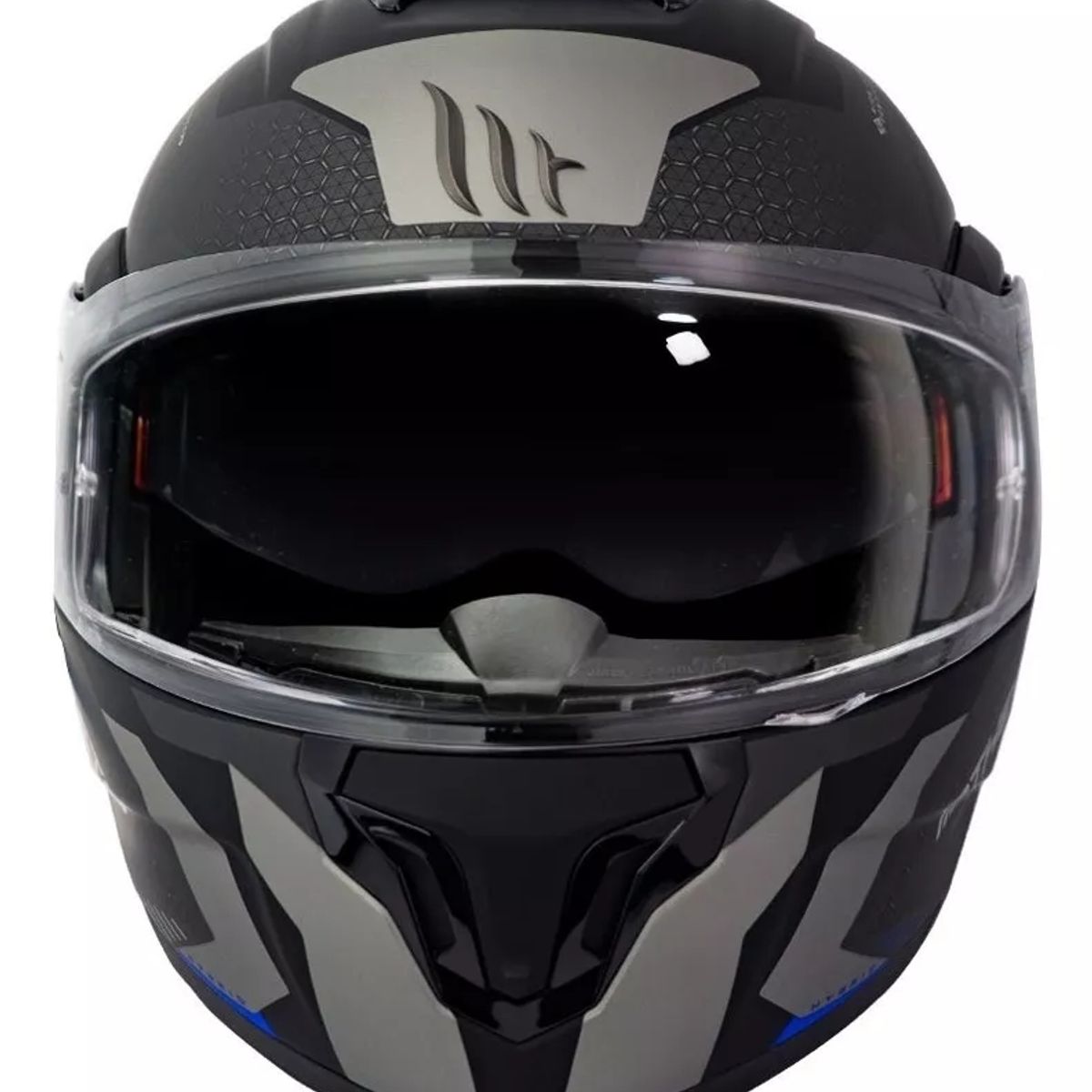 GENERICO - Casco De Moto  Atom Sv Híbrido Azul Mate + Fogoff S