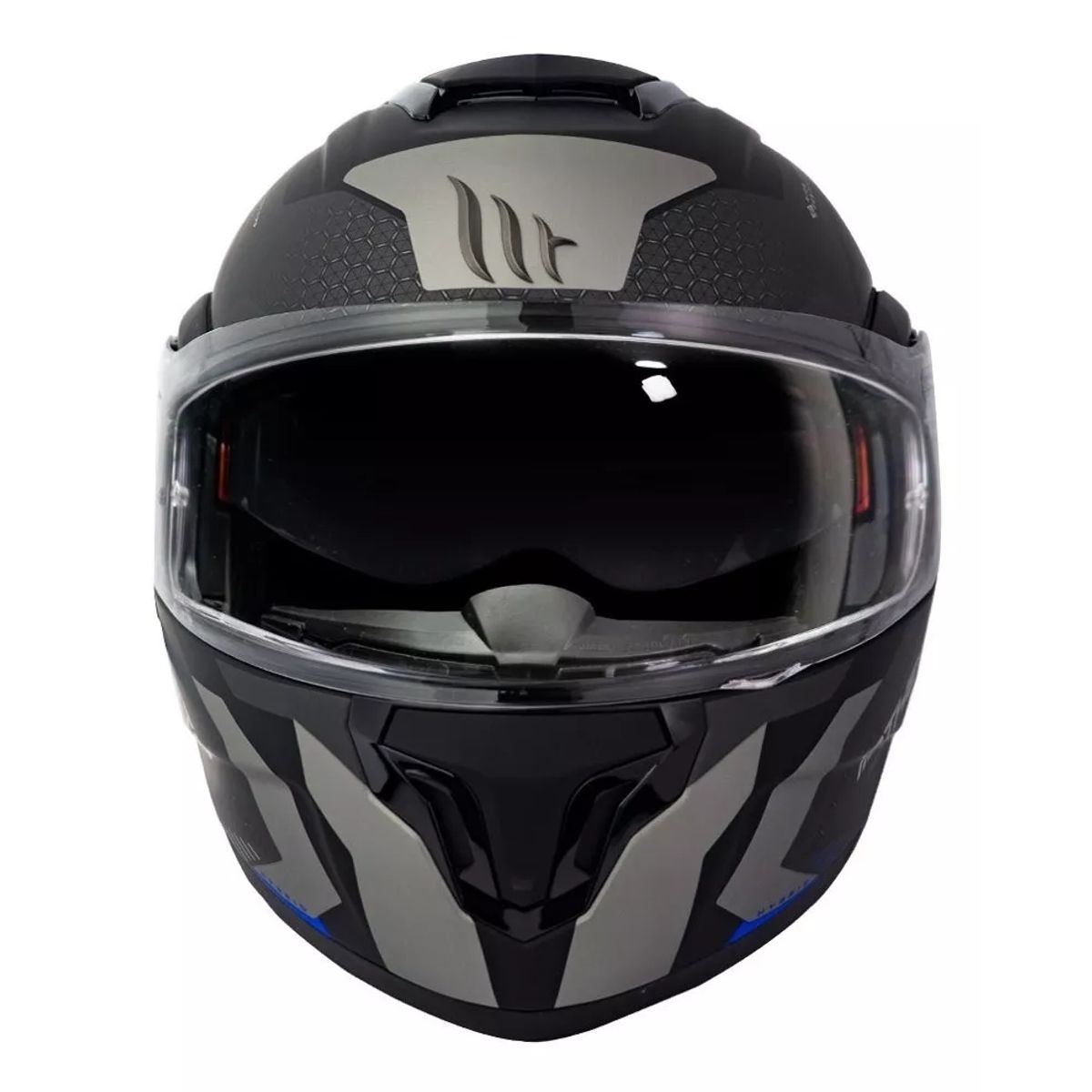 GENERICO - Casco De Moto  Atom Sv Híbrido Azul Mate + Fogoff S