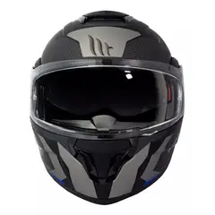 GENERICO - Casco De Moto Atom Sv Híbrido Azul Mate + Fogoff S
