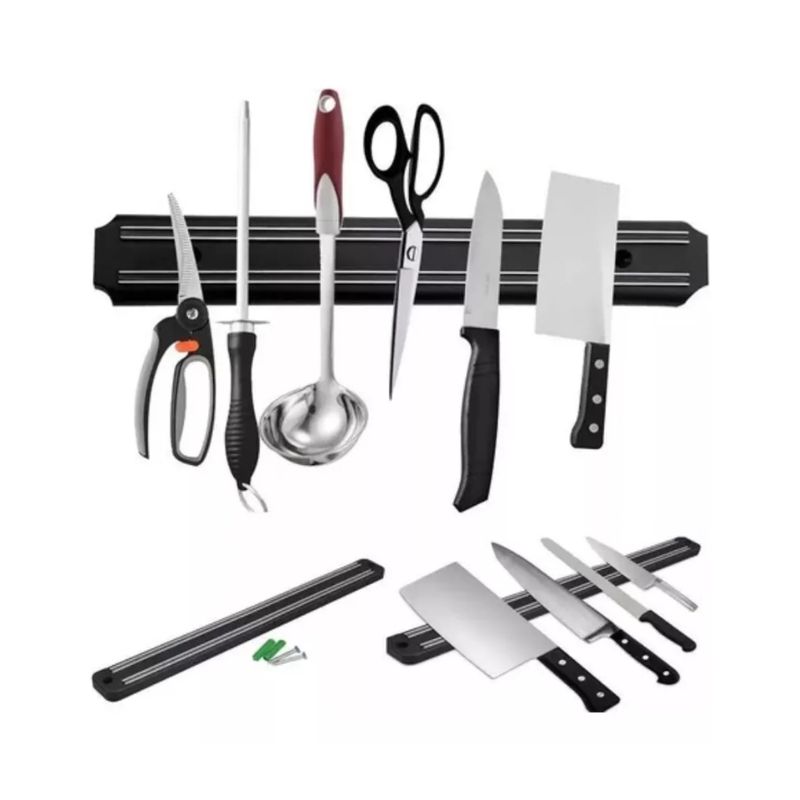 GENERICO - Imán Porta Cuchillos Barra Magnética 33 Cm Cocina