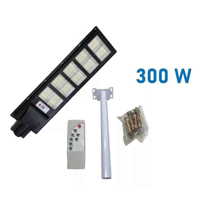 GENERICO - Foco Solar 300w Foco Led 300w Exterior + Soporte Focos Solar