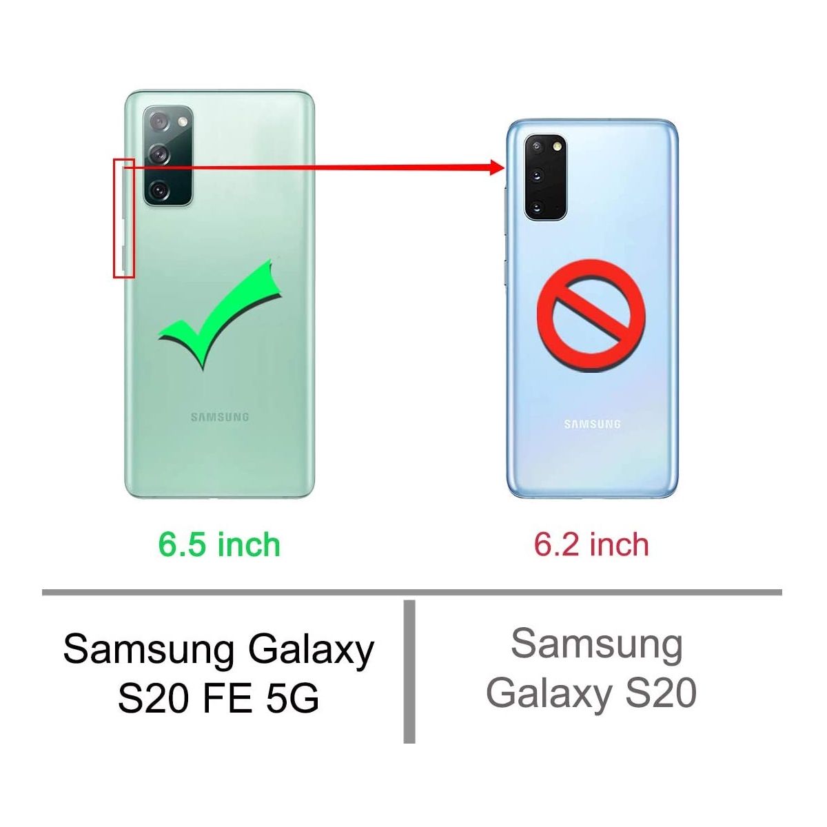GENERICO - Carcasa para Samsung S20 FE Transparente Reforzada Antigolpes