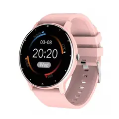 GENERICO - Smartwatch Genérica ZL02 caja rosa malla rosa de silicona