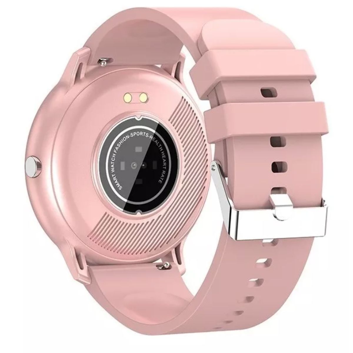 GENERICO - Smartwatch Genérica ZL02 caja rosa malla rosa de silicona